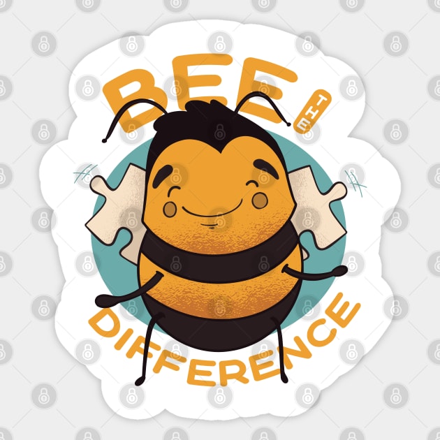 BEE THE DIFFERENCE Sticker by jasebro